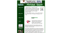 Desktop Screenshot of matchupsports.com