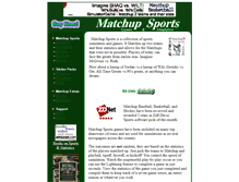 Tablet Screenshot of matchupsports.com